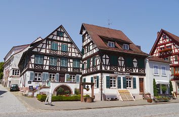 Fachwerkhäuser am Rathausplatz Gengenbach