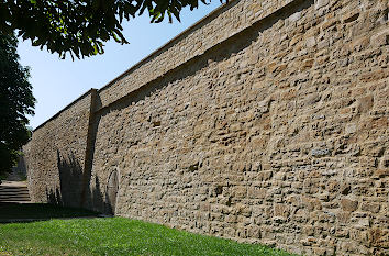 Stadtmauer am Schloss in Kirchheim unter Teck