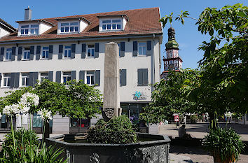 Marktplatz mit Brunnen in Kirchheim unter Teck