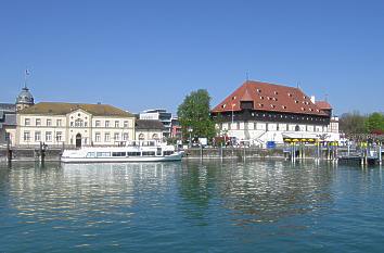 Hafen mit Konzilgebäude in Konstanz