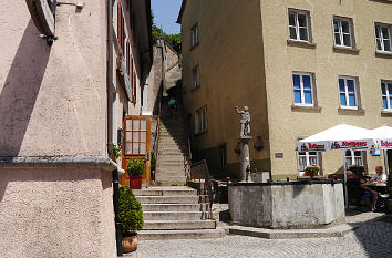 Steile Treppe in der Altstadt von Laufenburg