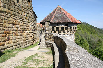 Wehrgang Burgruine Hohenrechberg