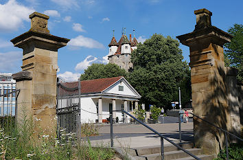 Stadtgarten, Torhaus und Fünfknopfurm in Schwäbisch Gmünd