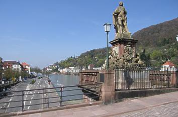 Sculpture on the Old Bridge in Heidelberg