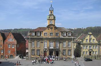 Rathaus am Marktplatz in Schwäbisch Hall
