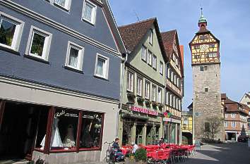 Gelbinger Gasse mit Josenturm in Schwäbisch Hall