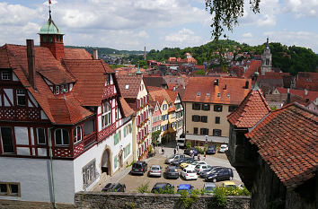 Blick auf Burgsteige Tübingen