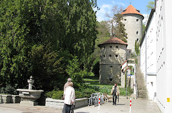 Stadtmauer und Gallerturm am Stadtgarten Überlingen