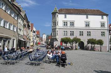 Marktplatz mit Hinderofenhaus in Wangen