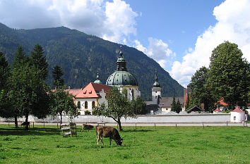 Blick auf Kloster Ettal
