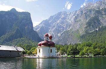 Königsee mit St. Bartolomä und Watzmann