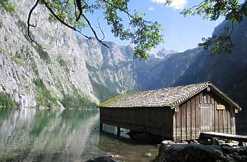 Alpen: Obersee im Berchtesgadener Land