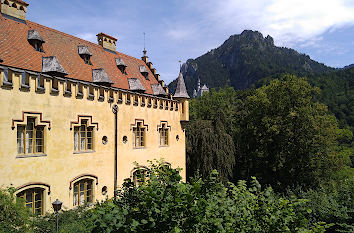 Blick vom Schloss Hohenschwangau in die Alpen