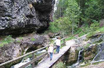 Wanderweg Weißbachschlucht