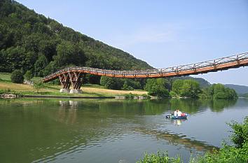 längste Holzbrücke der Welt in Essing im Altmühltal