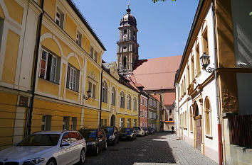 Salzgasse mit Synagoge Amberg