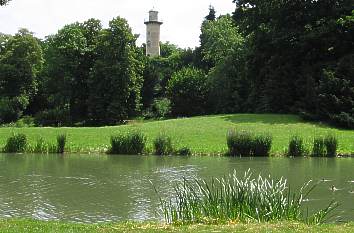 Schönbuschsee und künstlicher Leuchtturm