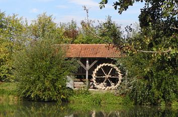 Wasserschöpfrad im Fränkischen Freilandmuseum Bad Windsheim