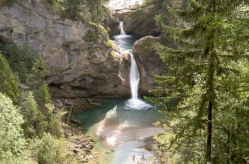 Blick auf die Buchenegger Wasserfälle