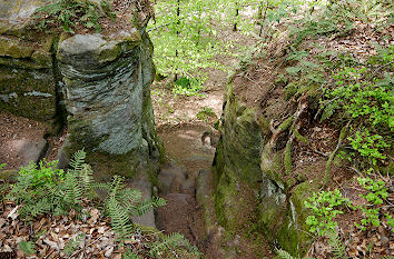 Blick vom Teufelsstein bei der Burg Lichtenstein