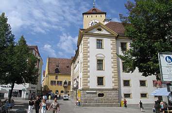 Rathauskomplex Regensburg mit Turm und Barockanbau