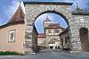 Mittelalterliche Stadtmauer in Rothenburg ob der Tauber