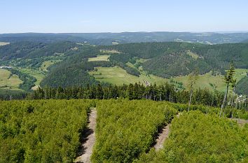 Thüringer Warte: Blick nach Thüringen