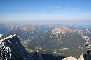 Blick von der Zugspitze