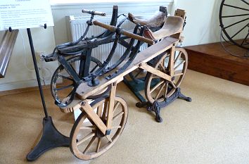 Holzdraisinen im Fahrradmuseum Staatsbad Brückenau