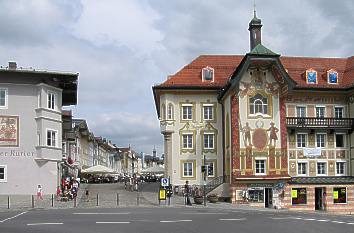 Marktstraße und Marienstift in Bad Tölz