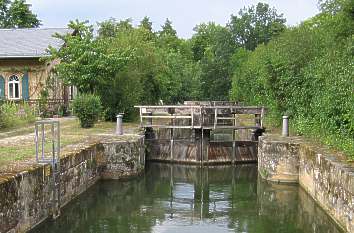 Schleuse am Ludwig-Donau-Main-Kanal in Bamberg