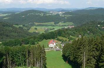 Blick vom Kadernberg bei Schönberg im Bayerischen Wald