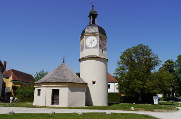 Brunnenhaus und Uhrturm Burg Burghausen