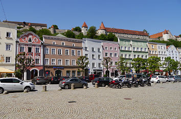 Markplatz und Burg Burghausen