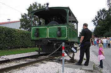 Dampftriebwagen beim Rangieren