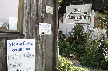 Verkauf von frischem Räucherfisch Insel Frauchenchiemsee