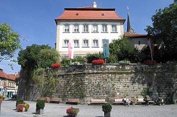 Stadtmauer am Marienplatz in Kronach