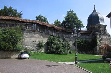 Stadtmauer mit Hexenturm in Kronach