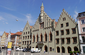 Altstadt Landshut mit Rathaus