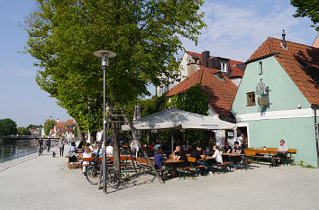 Biergarten an der Isar in Landshut