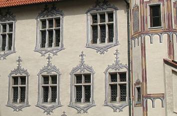 Spätgotische Illusionsmalerei am Hohen Schloss in Füssen