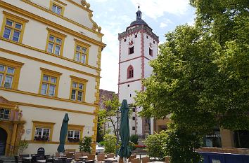 Schlossplatz mit Schloss in Marktbreit