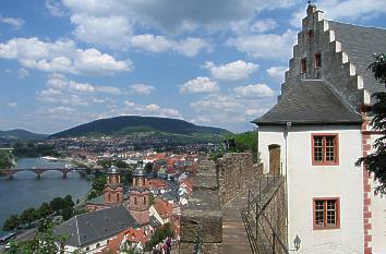 Blick von der Mildenburg nach Miltenberg und dem Main