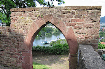 Burgtor Mildenberg mit Blick zum Main