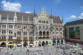 Neues Rathaus am Marienplatz in München