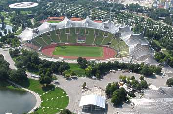Blick auf das Münchner Olympiastadion