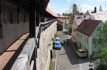 Wehrgang auf der Nördlinger Stadtmauer