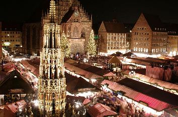 Nürnberger Christkindlesmarkt und Schöner Brunnen