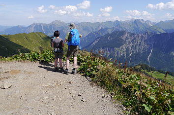 Blick vom Fellhorn bei Oberstdorf