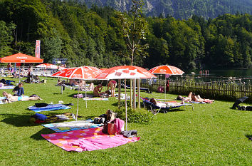 Liegewiese Badestelle Freibergsee Oberstdorf